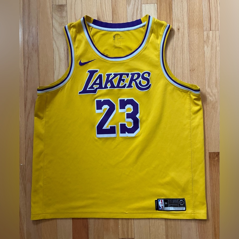 Lebron James #23 LA Los Angeles Lakers Stitched Nike Jersey Men’s Size 56 XXL